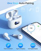 Picture of KTGEE Wireless Earbuds Bluetooth 5.3 Headphones, 40Hrs Playback Stereo Ear Buds with LED Display Charging Case IPX7 Waterproof in-Ear Earphones with Mic for Phone Tablet Laptop Sports, White
