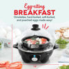 Picture of DASH Rapid Egg Cooker: 7 Egg Capacity Electric Egg Cooker for Hard Boiled Eggs, Poached Eggs, Scrambled Eggs, or Omelets with Auto Shut Off Feature - Black