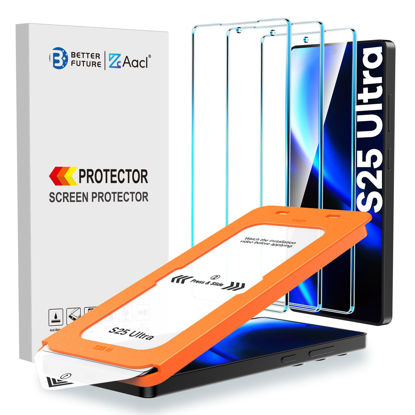 Picture of AACL 3-Pack for Samsung Galaxy S25 Ultra Screen Protector Tempered Glass, 9H Glass for S25 Ultra Screen Protector 5G, [Fast Alignment Tool] [Bubble Free] [6.9 Inch]