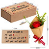 Picture of Qumic Will You Be My Valentine Card - Handmade Cute Love Card Matchbox with Mini Rose, Surprise Gift, Anniversary or Valentines Day Gift for Her, Him, Wife, Husband, or Girlfriend, Boyfriend, Couples