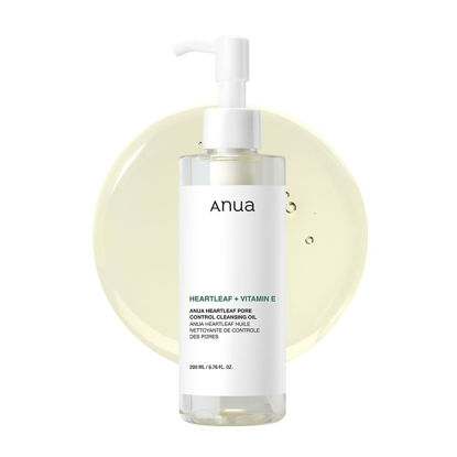 Picture of Anua Heartleaf Pore Control Cleansing Oil, Oil Cleanser for Face, Makeup Blackhead Remover, Korean Skin Care 6.76 fl oz(200ml) (original)