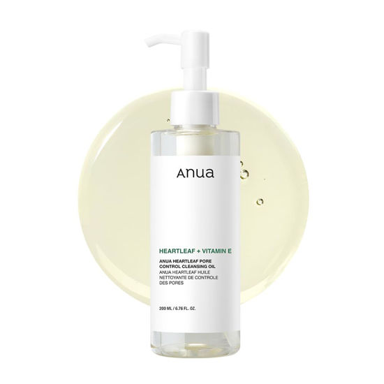 Picture of Anua Heartleaf Pore Control Cleansing Oil, Oil Cleanser for Face, Makeup Blackhead Remover, Korean Skin Care 6.76 fl oz(200ml) (original)