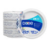 Picture of Dixie Large Paper Plates, 10 Inch, 204 Count, 2X Stronger, Microwave-Safe, Soak-Proof, Cut Resistant, Disposable Plates For Everyday Breakfast, Lunch, & Dinner Meals