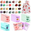 Picture of Valentines Day Cards for Kids School, 28 Sets Valentines Day Cards Natural Gemstone Crystals Rocks Minerals Bulk, Valentine Exchange Card for Kids Girls Boys School Class Classroom Party Favors (#1)
