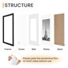 Picture of upsimples 8x10 Picture Frame Set of 5, Display Pictures 5x7 with Mat or 8 x 10 Without, Wall Gallery Photo Frames, Black
