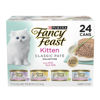 Picture of Purina Fancy Feast Tender Ocean Whitefish, Turkey, Chicken and Salmon Feasts Wet Kitten Food Variety Pack - (Pack of 24) 3 oz. Boxes