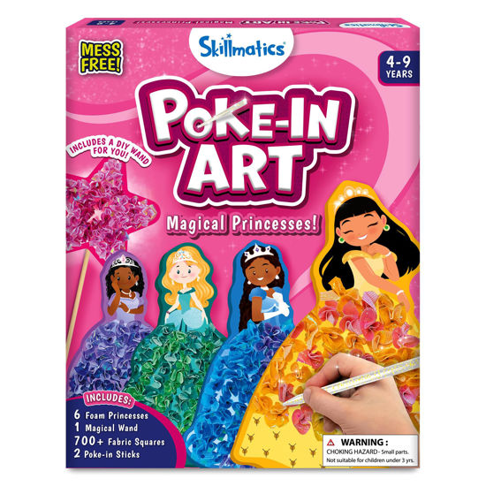 Picture of Skillmatics Art & Craft Activity - Poke-in Art Magical Princesses, Mess-Free Art for Kids, Craft Kits, DIY Activity, Gifts for Girls & Boys Ages 4, 5, 6, 7, 8, 9