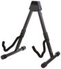 Picture of Amazon Basics Adjustable Guitar Folding A-Shape Frame Stand for Acoustic and Electric Guitars with Non-Slip Rubber and Soft Foam Arms, Fully Assembled, Black