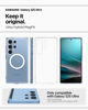 Picture of Spigen Ultra Hybrid MagFit Designed for Galaxy S25 Ultra Case [Qi2 Certified/Magnet for Galaxy] (2025) - Clear White