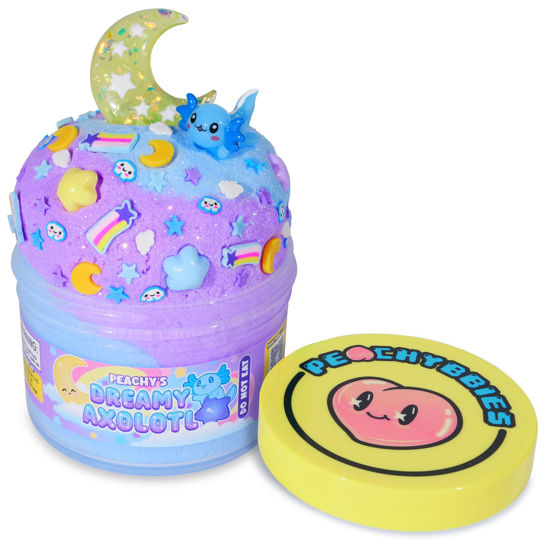 Picture of Peachybbies Slime Dreamy Axolotl Cloud Slime, Made in USA Premium Slime, 100% Authentic Peachybbies, 7 oz., Scented Slime for Kids, ASMR, Axolotl Gifts for Kids, Fidget Toys