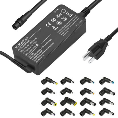 Picture of 90W Universal AC Adapter Laptop Charger Compatible with HP Dell Lenovo Acer Asus Toshiba Samsung IBM Sony Fujitsu Gateway Notebook Ultrabook Chromebook Power Supply Cord with 16 Connectors