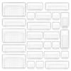Picture of Vtopmart 25 PCS Clear Plastic Drawer Organizers Set, 4-Size Versatile Bathroom and Vanity Drawer Organizer Trays, Storage Bins for Makeup, Bedroom, Kitchen Gadgets Utensils and Office