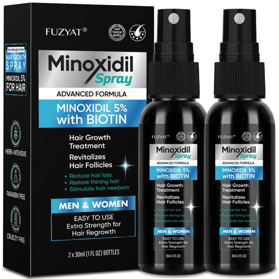 Picture of 5% Minoxidil Spray for Men and Women, Minoxidil for Women Hair Growth, Minoxidil for Men Hair Growth Spray 2PCS.