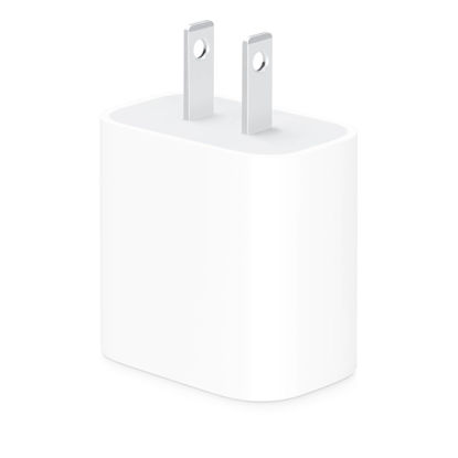 Picture of Apple 20W USB-C Power Adapter - iPhone Charger with Fast Charging Capability, Type C Wall Charger