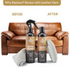 Picture of Leather Cleaner and Conditioner Kit - 5-Piece Set with Best Leather Cleaner for Couches, Sofas, Chairs, Furniture, and Car Interiors