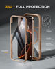 Picture of Miracase for iPhone 16 Pro Max Case 6.9'', [Bubble Free] Full-Body Bumper Phone case with Built-in Full Glass Screen &Lens Protector,Compatible with MagSafe,Drop Proof 16 Pro Max Cover,Desert Brown