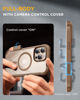 Picture of Miracase for iPhone 16 Pro Max Case 6.9'', [Bubble Free] Full-Body Bumper Phone case with Built-in Full Glass Screen &Lens Protector,Compatible with MagSafe,Drop Proof 16 Pro Max Cover,Desert Brown