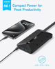 Picture of Anker Flat Plug Power Strip 300J, USB C Power Strip, 10-in-1 Ultra Thin Power Strip with 6 AC, 2 USB A and 2 USB C Ports,5feet Extension Cord, Desk Charging Station,Home Office College Dorm - Black