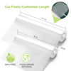 Picture of Bonsenkitchen Vacuum Sealer Rolls Bags, 6 Pack 3 Rolls 11" x 20' + 3 Rolls 8" x 20' Commercial Grade BPA Free Bag Rolls, Durable Customized Size Food Vac Bags for Storage and Sous Vide Cooking VB3211