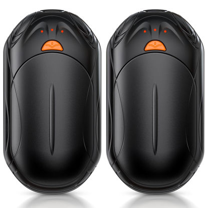 Picture of AI Hand Warmers Rechargeable 2 Pack, 6000mAh Electric Hand Warmers, AI Smart Chips 20Hrs Long Safe Heat, Portable Pocket Heater, Gifts for Christmas, Outdoor, Golf, Hunting, Camping Accessories