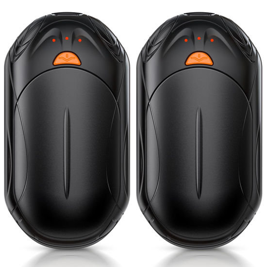 Picture of AI Hand Warmers Rechargeable 2 Pack, 6000mAh Electric Hand Warmers, AI Smart Chips 20Hrs Long Safe Heat, Portable Pocket Heater, Gifts for Christmas, Outdoor, Golf, Hunting, Camping Accessories