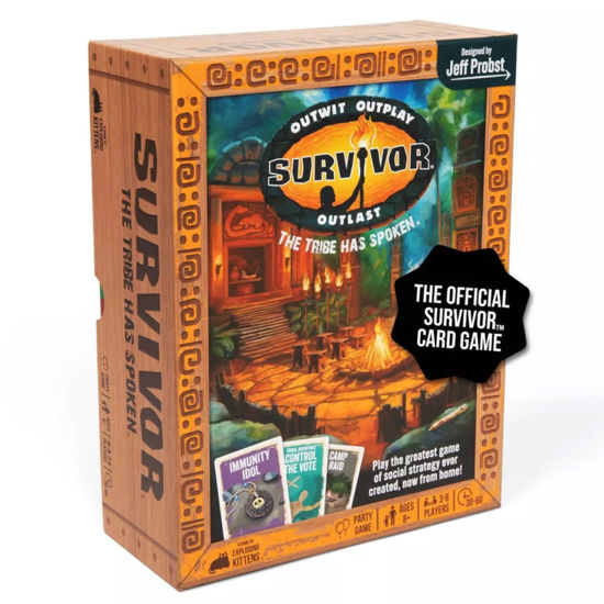 Picture of Exploding Kittens Survivor: The Tribe Has Spoken- The only Official Card Game for Survivor Fans - Family Party Game for Ages 8 and up - 3 to 6 Players - Great for Adults, Teens & Kids