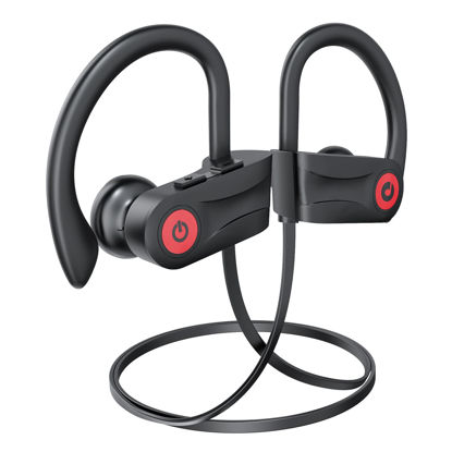 Picture of Boean Bluetooth Headphones, Wireless Headphones with 16 Hours Playtime Bluetooth 5.3 Wireless Earbuds HD Deep Bass Stereo Sound Isolation IPX7 Waterproof Earphones for Workout Running Sports
