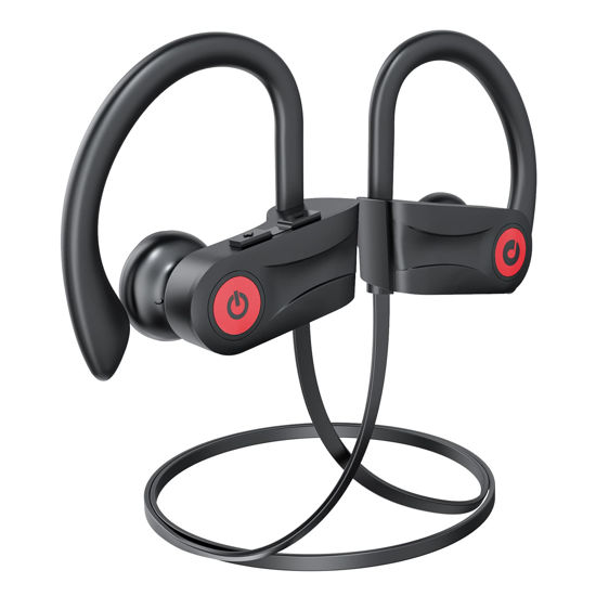 Picture of Boean Bluetooth Headphones, Wireless Headphones with 16 Hours Playtime Bluetooth 5.3 Wireless Earbuds HD Deep Bass Stereo Sound Isolation IPX7 Waterproof Earphones for Workout Running Sports