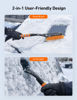 Picture of AstroAI 27" Snow Brush and Ice Scrapers for Car Windshield, Detachable Snow Scrapers with Ergonomic Foam Grip for Cars, Trucks, SUVs (Heavy Duty ABS, PVC Brush, Orange)