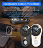 Picture of Macro Microscope Digital Fixed Focus 2.0 inch IPS Color Screen, 200w Pixel, 500x Magnification, Portable Handheld Magnifying Glass, Built-in 8LED Lights Compatible with Windows, Mac OS (Black)