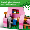 Picture of LEGO Minecraft The Baby Pig House Toy Figures and Playset - Building Minecraft Toy for Kids, Boys and Girls, Ages 7+ - with 2 Minifigures for Pretend Play - Gift Idea for Birthdays - 21268
