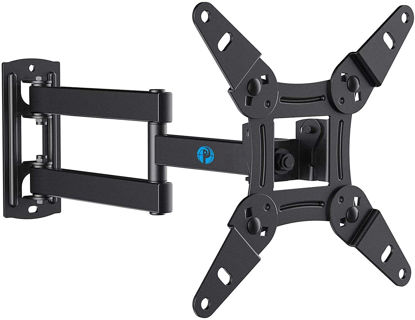 Picture of Pipishell Full Motion TV Monitor Wall Mount Bracket Swivel Tilt Extension Rotation for Echo Show 21/15 and Most 13-42 Inch LED LCD Flat Curved Screen TVs & Monitors, Max VESA 200x200mm up to 44lbs