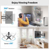 Picture of Pipishell Full Motion TV Monitor Wall Mount Bracket Swivel Tilt Extension Rotation for Echo Show 21/15 and Most 13-42 Inch LED LCD Flat Curved Screen TVs & Monitors, Max VESA 200x200mm up to 44lbs