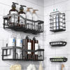 Picture of EUDELE Adhesive Shower Caddy, 5 Pack Rustproof Stainless Steel Bath Organizers With Large Capacity, No Drilling Shelves for Bathroom Storage & Home Decor
