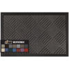 Picture of Gorilla Grip 100% Waterproof All-Season WeatherMax Doormat, Durable Natural Rubber, Stain and Fade Resistant, Low Profile, Indoor Outdoor Door Mats, Easy Clean Patio Entrance Mat, 17x29, Gray Diamond