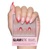 Picture of Glamnetic Press On Nails - Pure Hearted | Short Almond Nails with Heart Accents, Reusable Stick On Fake Nails with Glue | 15 Sizes - 30 Nail Kit with Glue