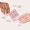 Picture of Glamnetic Press On Nails - Pure Hearted | Short Almond Nails with Heart Accents, Reusable Stick On Fake Nails with Glue | 15 Sizes - 30 Nail Kit with Glue