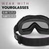 Picture of OutdoorMaster OTG Ski Goggles - Over Glasses Ski/Snowboard Goggles for Men, Women & Youth - 100% UV Protection (Black Frame + VLT 10% Grey Lens)
