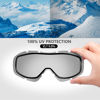 Picture of OutdoorMaster OTG Ski Goggles - Over Glasses Ski/Snowboard Goggles for Men, Women & Youth - 100% UV Protection (Black Frame + VLT 10% Grey Lens)