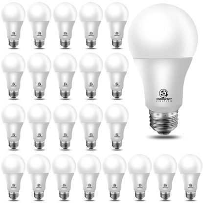 Picture of Energetic 24-Pack A19 LED Light Bulb, 60 Watt Equivalent, Daylight 5000K, E26 Medium Base, Non-Dimmable LED Light Bulb, UL Listed