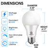 Picture of Energetic 24-Pack A19 LED Light Bulb, 60 Watt Equivalent, Daylight 5000K, E26 Medium Base, Non-Dimmable LED Light Bulb, UL Listed
