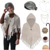Picture of EBYTOP Old Lady Costume for Kids 100 Days of School Costume for Girls 100th Day Grandma Dress Up,Set2