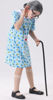Picture of qnprt 100 Days of School Costume 100th Old Lady Costume for Kids Girls Grandma Dress Up,6