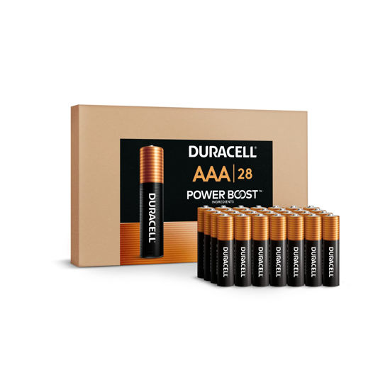 Picture of Duracell Coppertop AAA Batteries with Power Boost Ingredients, 28 Count (Pack of 1). Re-closable pack for quick, easy access and organized storage. Triple A Battery with Long-lasting Power