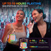 Picture of Karaoke Machine for Kids Adults, Portable Bluetooth Mini Karaoke Microphone Singing Speaker with 2 Wireless Mic and Light,Toys for All Smartphones,Birthday, Family,Home Party (Rose Gold)