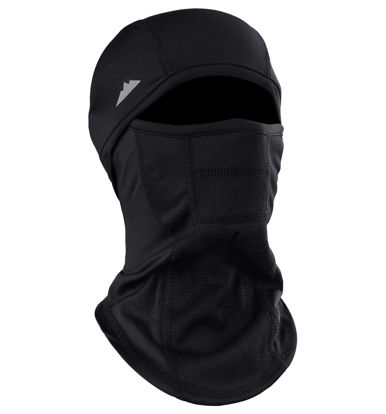 Picture of Tough Headwear Balaclava Ski Mask for Men and Women - Winter Shiesty Mask Cover - Cold Weather Full Face Masks - Snow Gear for Skiing, Snowboarding, Running & Motorcycle - Black
