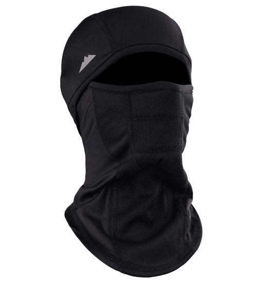 Picture of Tough Headwear Balaclava Ski Mask for Men and Women - Winter Shiesty Mask Cover - Cold Weather Full Face Masks - Snow Gear for Skiing, Snowboarding, Running & Motorcycle - Black