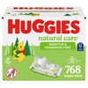 Picture of Huggies Natural Care Sensitive Baby Wipes, Unscented, Hypoallergenic, 99% Purified Water, 12 Flip-Top Packs (768 Wipes Total)