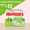 Picture of Huggies Natural Care Sensitive Baby Wipes, Unscented, Hypoallergenic, 99% Purified Water, 12 Flip-Top Packs (768 Wipes Total)