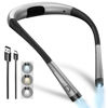 Picture of Glocusent Book Light, 3-Color & 6-Brightness Reading Light, Bendable Neck Light, 80-hr Lasting Rechargeable Lamp, Perfect Book Light for Reading in Bed, Knitting, Camping, Repairing, Book Lovers Gifts